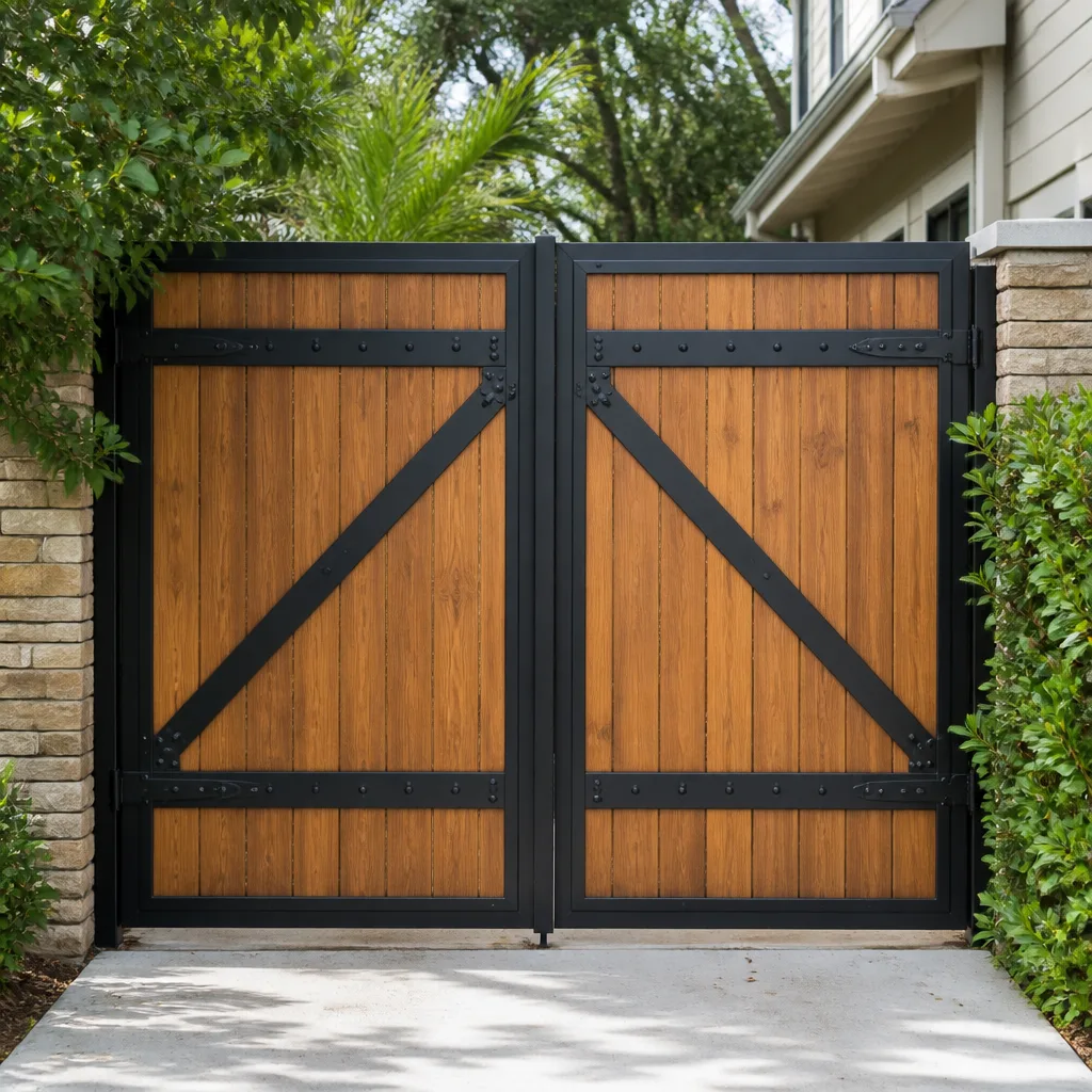 Wood & steel frame